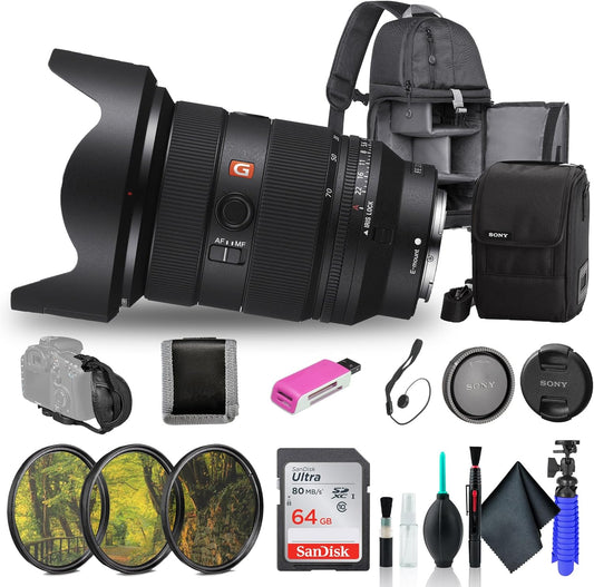 Sony SEL2470GM2 FE 24-70mm f/2.8 GM II Lens Bundle