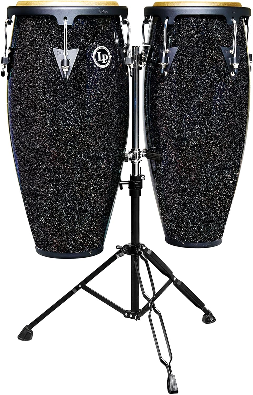 Latin Percussion LPA646-BM Santana Conga Set, 10/11-inch, Stand