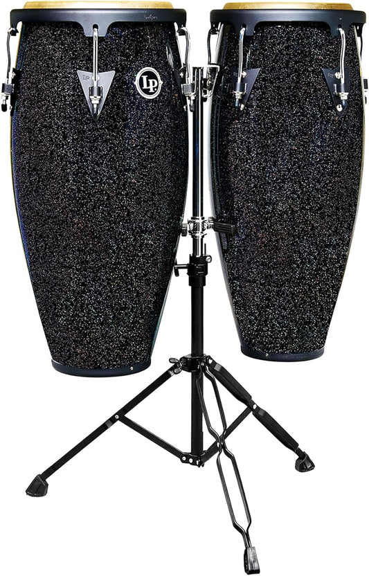 Latin Percussion LPA646-BM Santana Conga Set, 10/11-inch, Stand