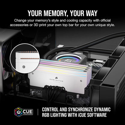 Corsair DOMINATOR TITANIUM RGB DDR5 64GB 6000MHz White