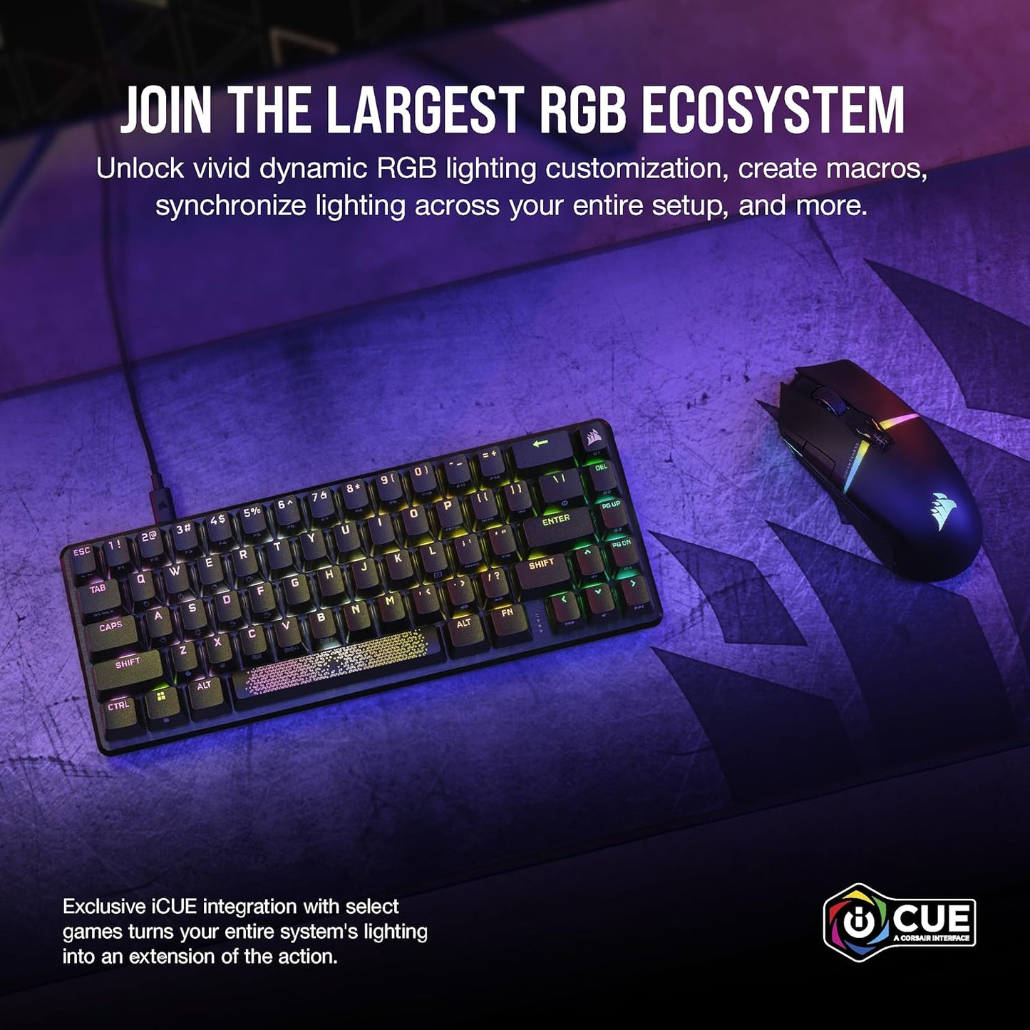 Corsair CH-91A401A-NA K65 PRO Mini RGB Gaming Keyboard