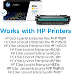 HP CF452A 655A Yellow Original LaserJet Toner Cartridge