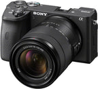 Sony E12SNILCE6600MB a6600 18-135mm Lens Bundle