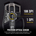 Corsair CH-9317011-NA Ironclaw Wireless RGB Gaming Mouse