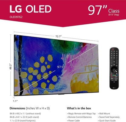 LG OLED97G2PUA 97-Inch 4K Smart OLED TV