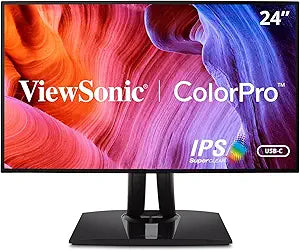 ViewSonic VP2468A-CR 24" ColorPro IPS USB-C Monitor Renewed