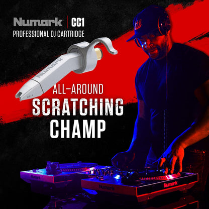 Numark CC-1 Premium DJ Cartridge with Headshell