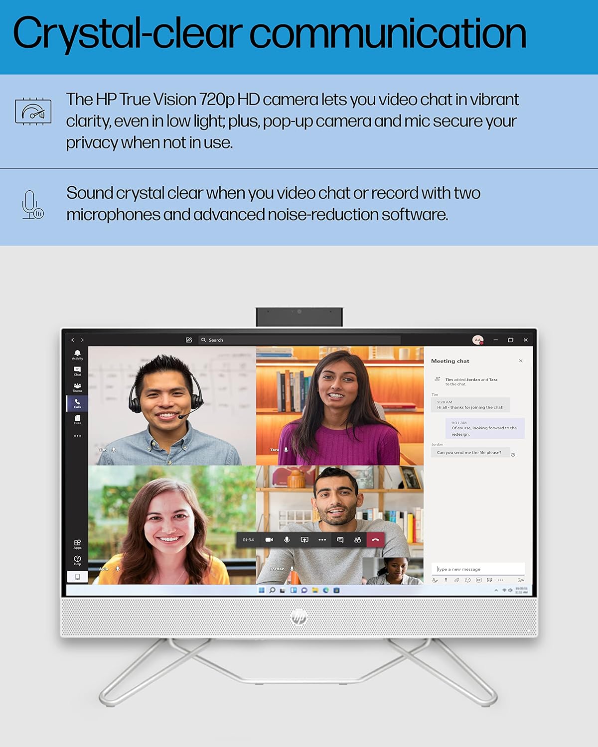 HP 24-cb1142 23.8" Touchscreen All-in-One PC Ryzen 5