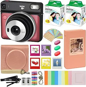 Fujifilm SQ6 Instax Square Instant Camera Ruby Red Bundle