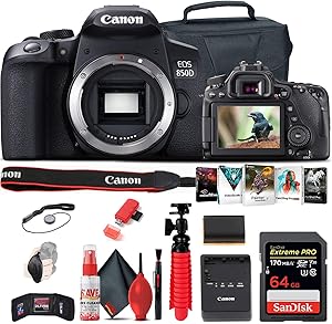 Canon EOS Rebel 850D/T8i DSLR Camera Bundle Renewed