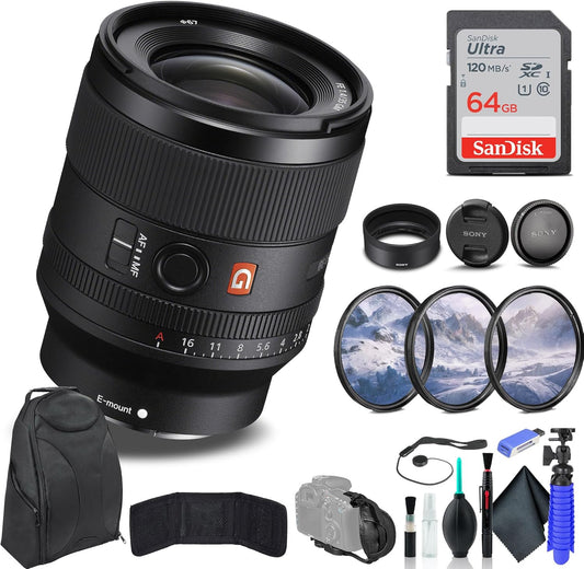 Sony SEL35F14GM FE 35mm f/1.4 G Master Lens Bundle