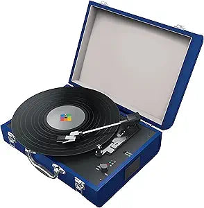 Polaroid PBT4000BL Portable Bluetooth Vinyl Turntable