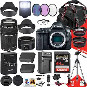 Canon EOS 5D Mark IV DSLR Camera Bundle (Renewed)