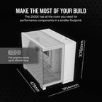 Corsair CC-9011266-WW 2500X mATX Dual Chamber PC Case - White