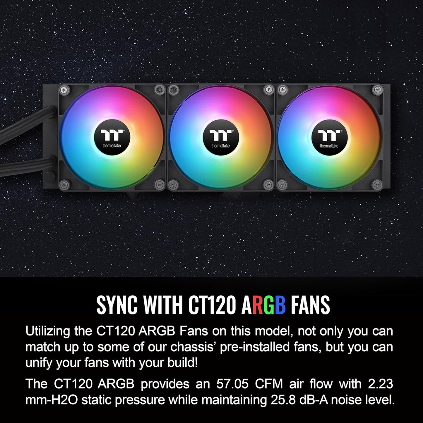 Thermaltake CLW362PL12SWA TH360 ARGB CPU Liquid Cooler