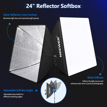 Neewer FBA_10086175 Photography Lighting Kit - Backdrops - Softbox - LED - Studio