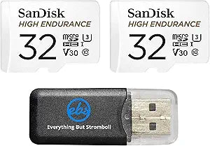 SanDisk 32GB_ TF_ High_ Endurance MicroSDHC 2-Pack Bundle