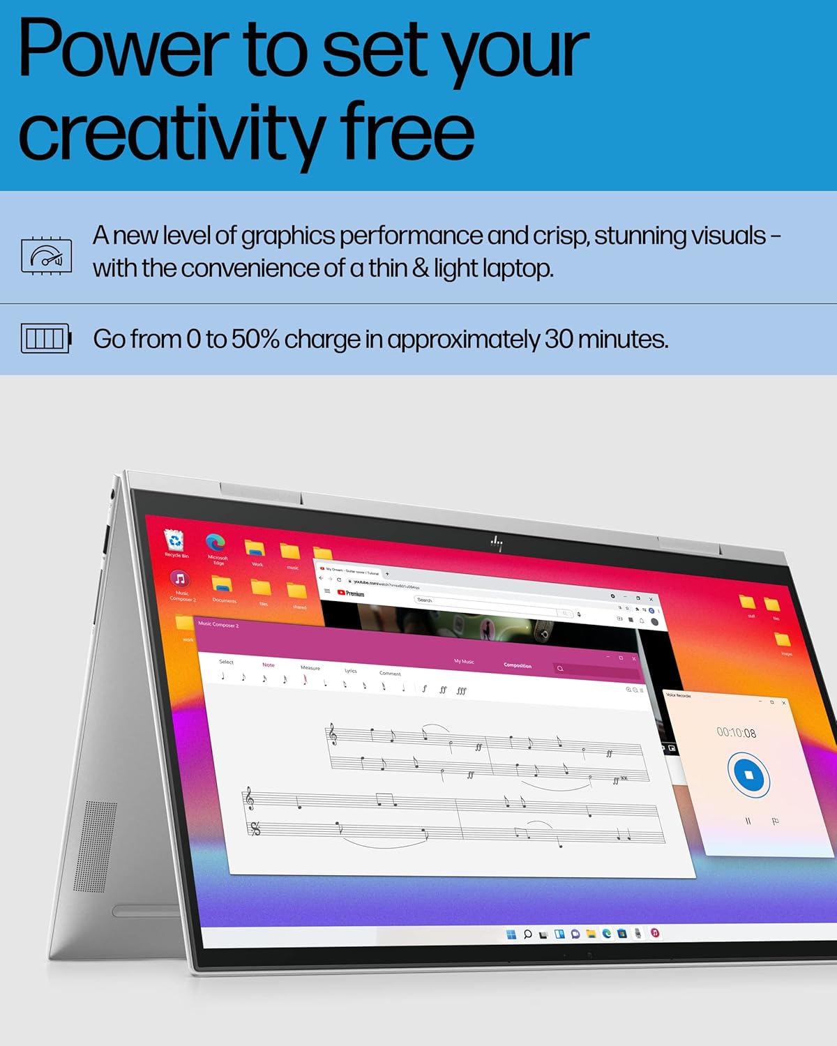 HP 677J0UA#ABA Envy x360 15" Laptop i7 1TB SSD