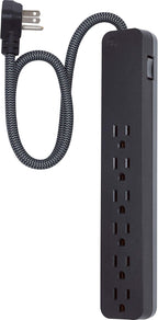 GE UltraPro 44070 6 Outlet Surge Protector Braided Cord