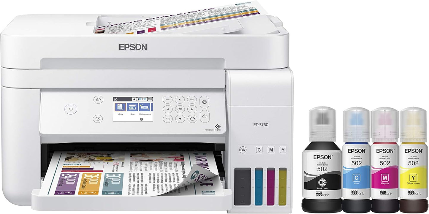 Epson ET-3760 EcoTank Wireless All-in-One Printer