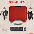 Magnavox MTFT750-RD 7-inch Portable DVD CD Player Red