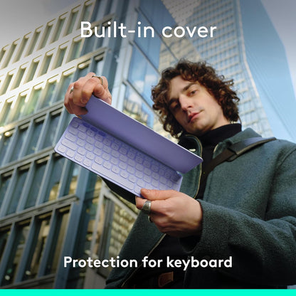 Logitech 920-012920 Keys-to-GO 2 Lilac Bluetooth Keyboard