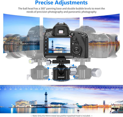Neewer 10100404 Low Profile 44mm Tripod Ball Head