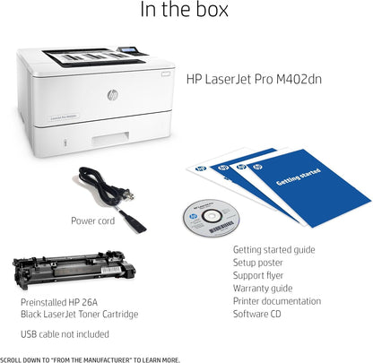 HP C5F94A Laserjet Pro M402dn Monochrome Printer Renewed
