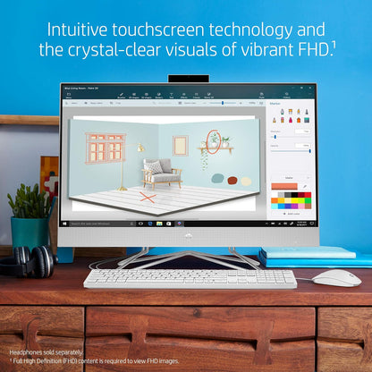 HP 27-dp0160 All-in-One Desktop Ryzen 5 16GB 512GB SSD
