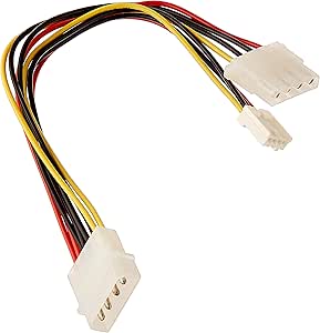 Monoprice 101315 Molex Power Splitter Cable - 5.25" Male to Female