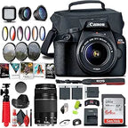 Canon EOS Rebel T100 DSLR Camera with 18-55mm & 75-300mm Lens (Renewed)