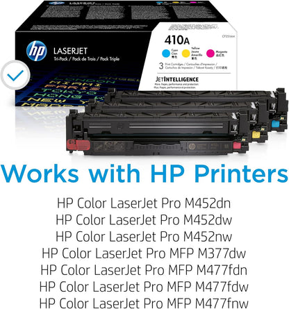 HP CF251AM 410A Cyan, Magenta, Yellow Toner 3-Pack
