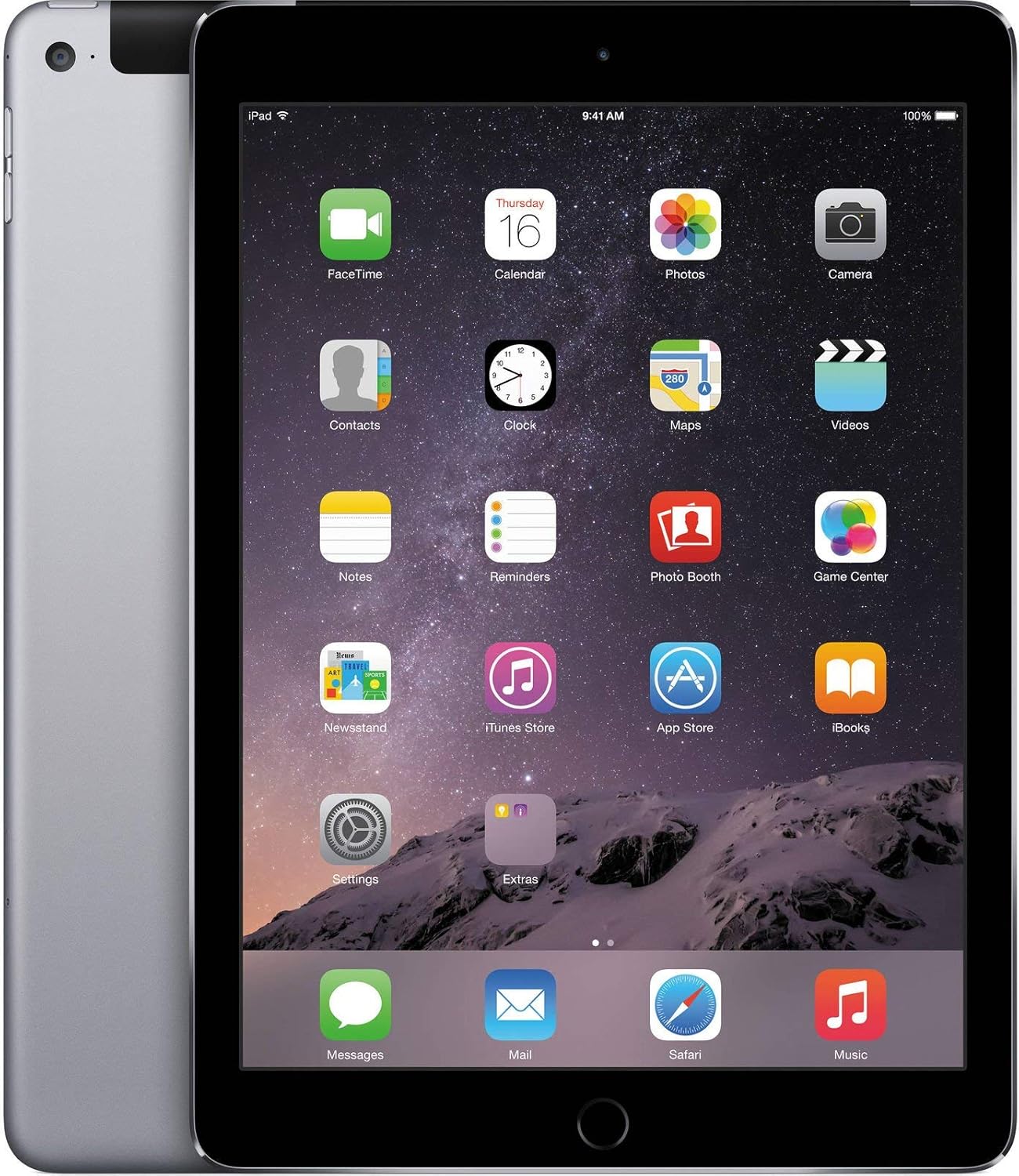 Apple MH1J2LL/A iPad Air 2 16GB Cellular Space Gray
