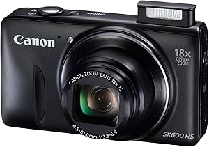 Canon 9340B012AA Powershot SX600 HS Black Digital Camera — main product image