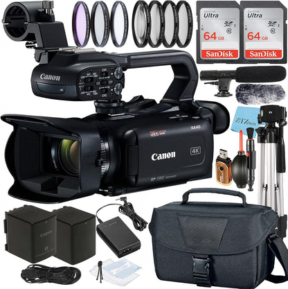 Canon XA40 UHD 4K Camcorder Bundle Memory Card
