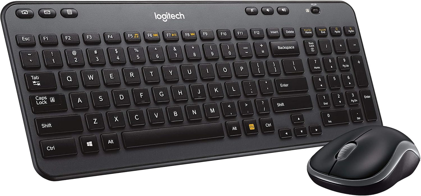 Logitech 920-003376 Wireless Keyboard Mouse Combo Renewed
