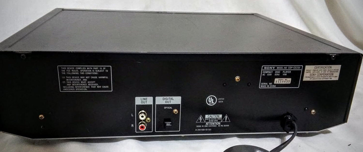 Sony CDP-CE235 5-Disc CD Carousel Changer Tested