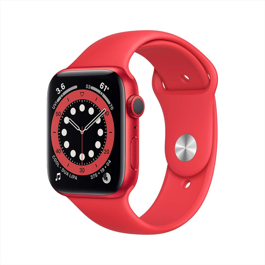 Apple M00M3LL/A-cr Watch Series 6 (GPS, 44mm) Red (Renewed)