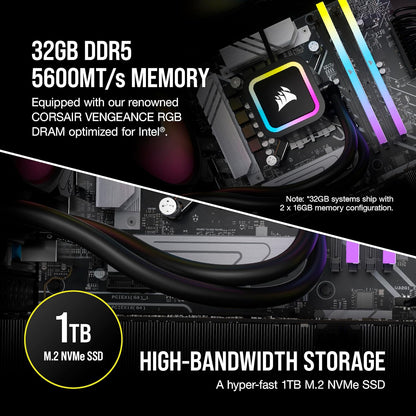 Corsair CS-9050092-NA Vengeance i7500 RTX 4060 Gaming PC
