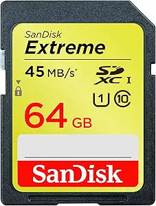 SanDisk SDSDX-064G-X46 Extreme 64GB SDXC UHS-1 Card — main product image