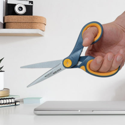 Westcott 15454 8" Titanium Non-Stick Scissors 3-Pack