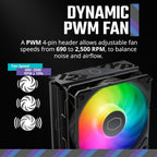 Cooler Master RR-212S-25PZ-R1 Hyper 212 Pro aRGB CPU Cooler