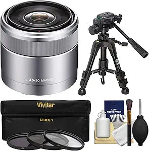 Sony K-63308-02 Alpha E-Mount 30mm Macro Lens Kit