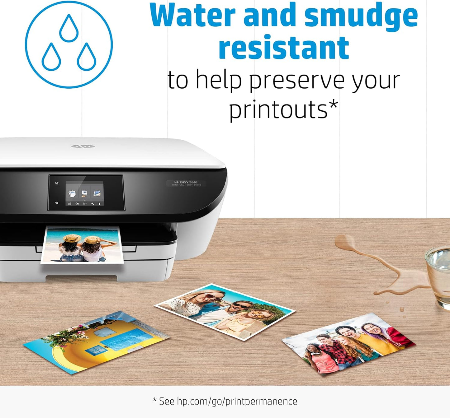 HP F4T22A 4x6 Glossy Advanced Photo Paper 50 Sheets