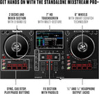 Numark MIXSTREAMPRO+ Standalone DJ Controller with Speakers and Wi-Fi