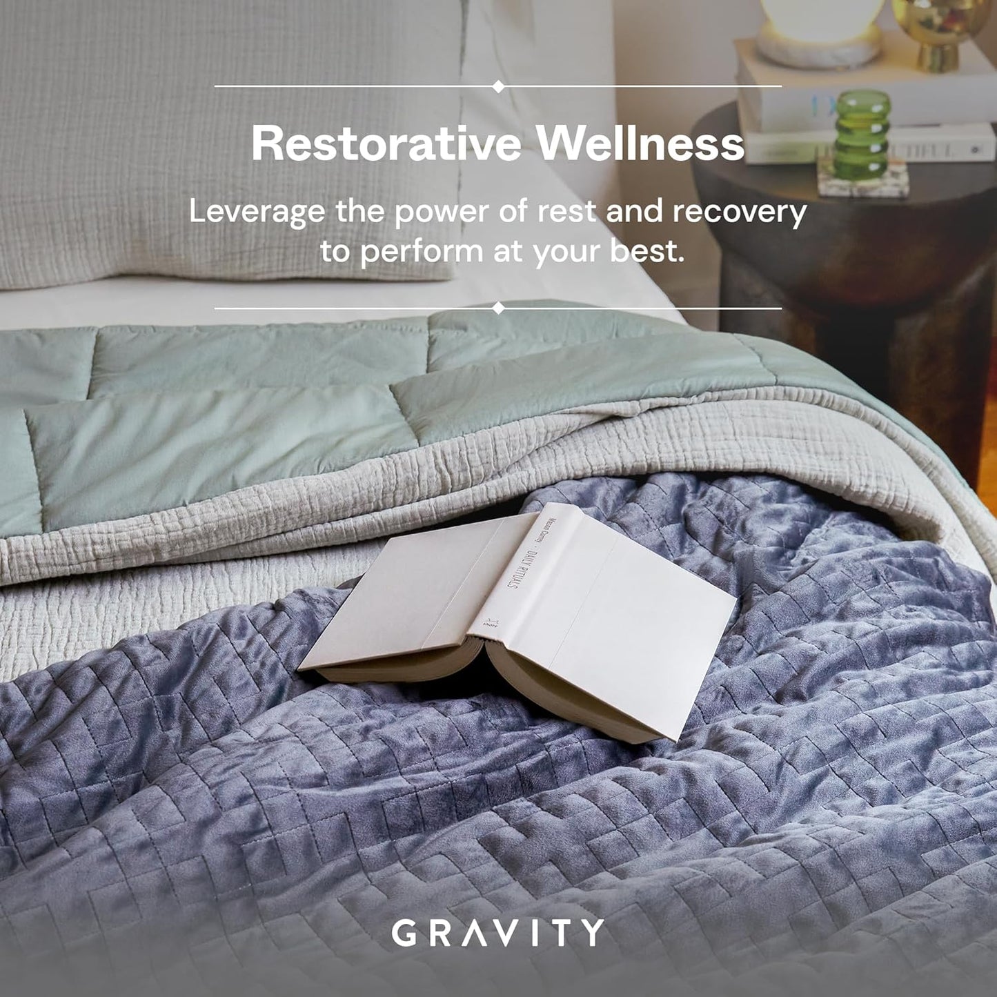Gravity The Gravity Blanket 20lbs: Weighted Comfort, Grey Twin