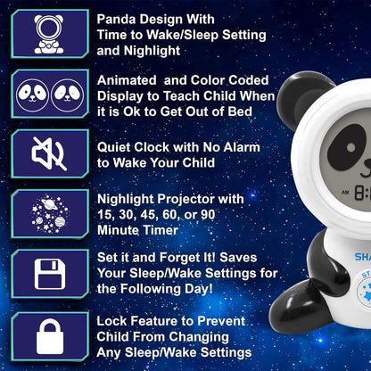 Sharp SPC084P Ready to Wake Bear Sleep Trainer Clock