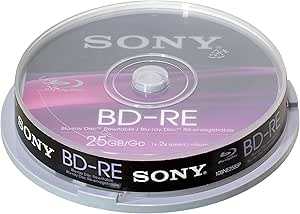 Sony 558J504 10BNE25SP Rewritable 25GB Blu-Ray Discs - 10 Pack