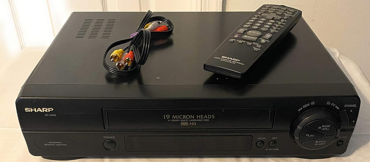 Sharp VC-A552 4 Head VHS Player NO REMOTE