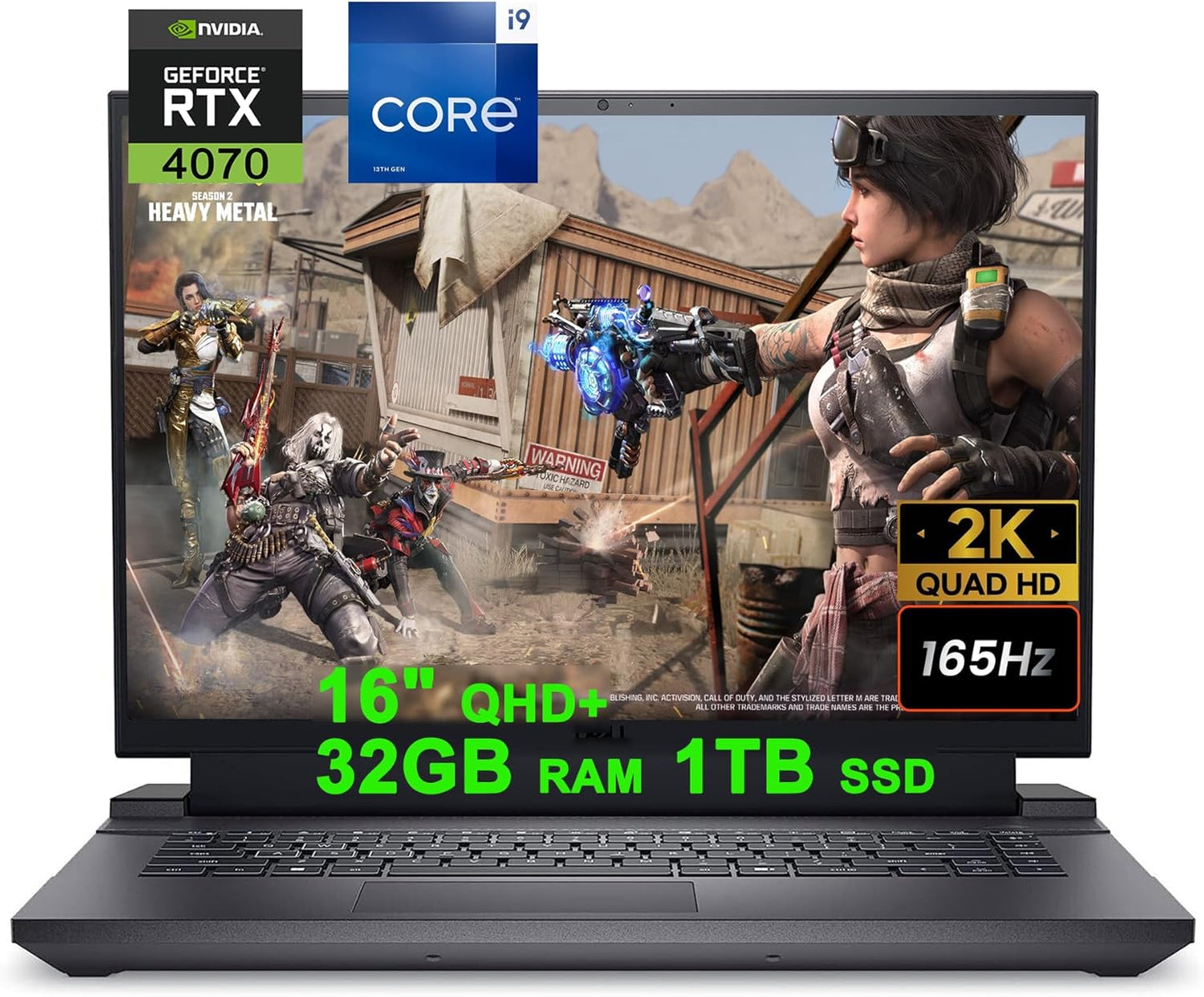 Dell G16 7630 Gaming Laptop RTX 4070 165Hz
